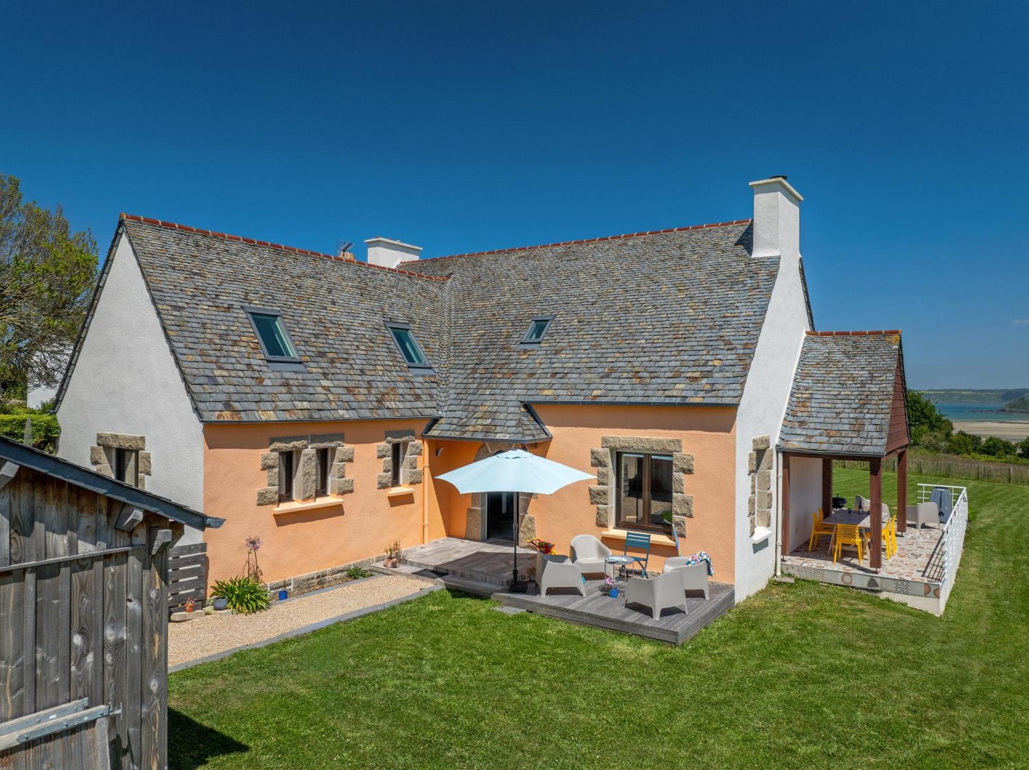Villa - Vue Mer - 800M De La Plage Locquirec Exterior foto