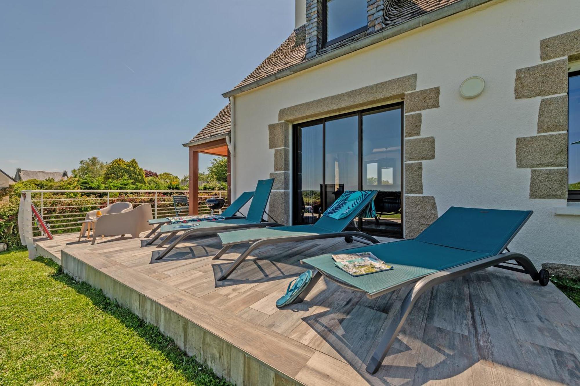 Villa - Vue Mer - 800M De La Plage Locquirec Exterior foto